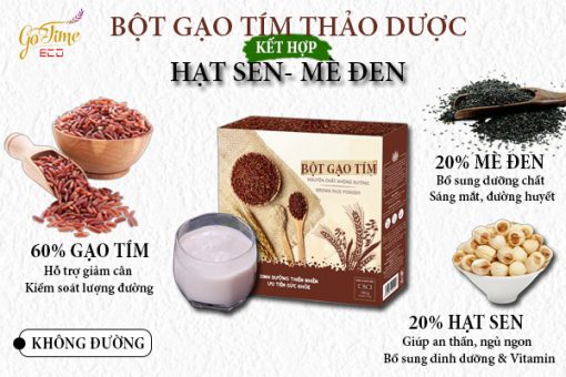 Bột gạo tím thảo dược