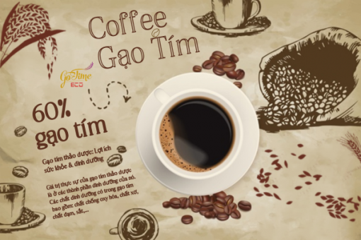 Coffee gạo tím thảo dược