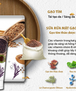 Sữa rửa mặt chiết xuất từ cám gạo