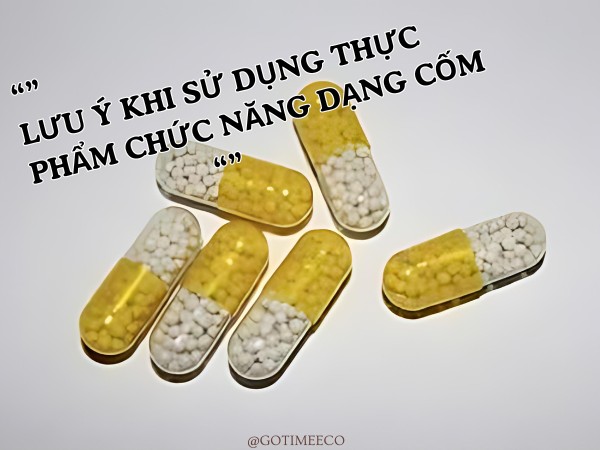 Lưu ý khi sử dụng thực phẩm chức năng dạng cốm