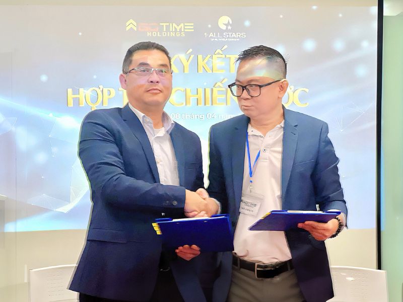 Đại diện của Gotime Holdings và 1-All Stars chính thức bắt tay ký kết Hợp đồng Hợp tác Chiến Lược