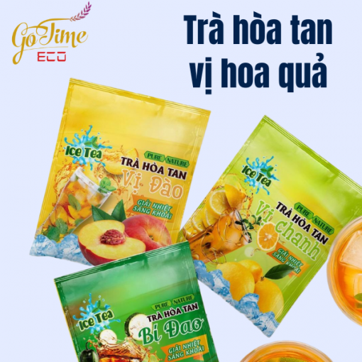 Gia công trà hòa tan vị hoa quả