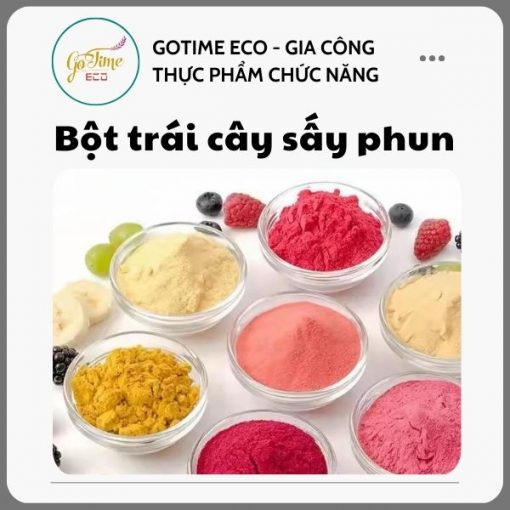 Gia công bột trái cây sấy phun công nghệ hiện đại