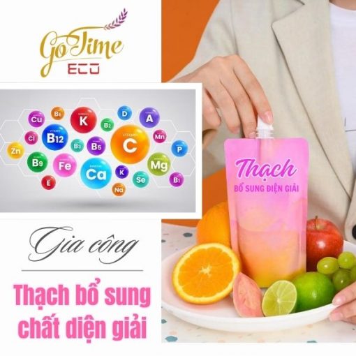 Gia công thạch bổ sung chất điện giải