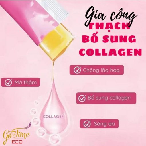 Gia công thạch bổ sung collagen