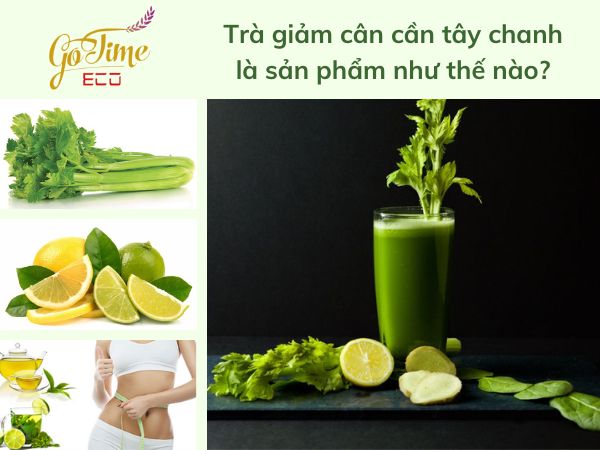 Gia công trà giảm cân cần tây chanh