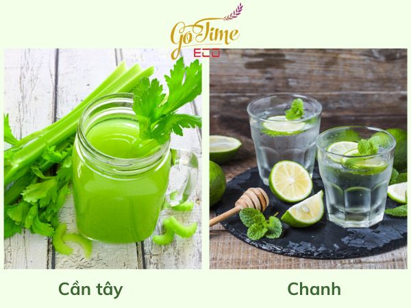 Gia công trà giảm cân cần tây chanh