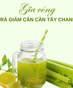 Gia công trà giảm cân cần tây chanh