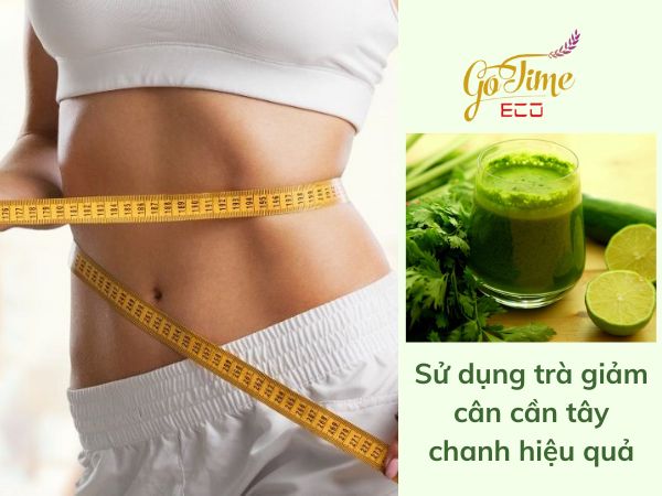 Gia công trà giảm cân cần tây chanh