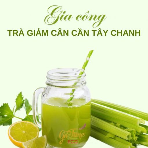 Gia công trà giảm cân cần tây chanh