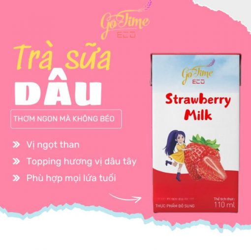 Gia công trà sữa dâu thơm ngon không béo